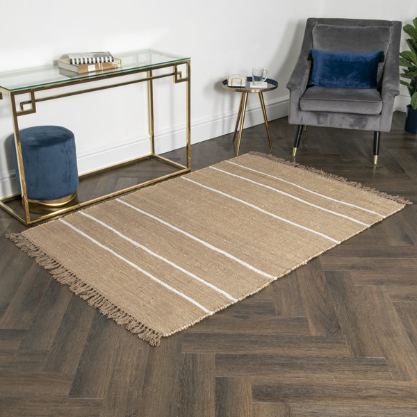 August Grove Striped Jute Rug Wayfair.co.uk